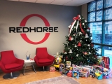 Donated toys at Redhorse's San Diego office